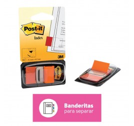 NOTA ADHESIVA 3M 680-4 BANDERA NARANJA 2.5X4 (X1)